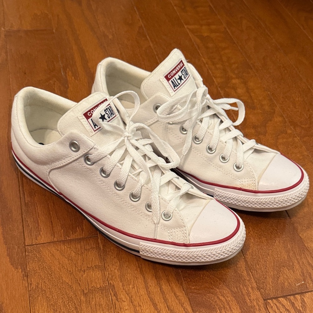 Converse White Low Top Street Ox Sneakers Men’s 9.5